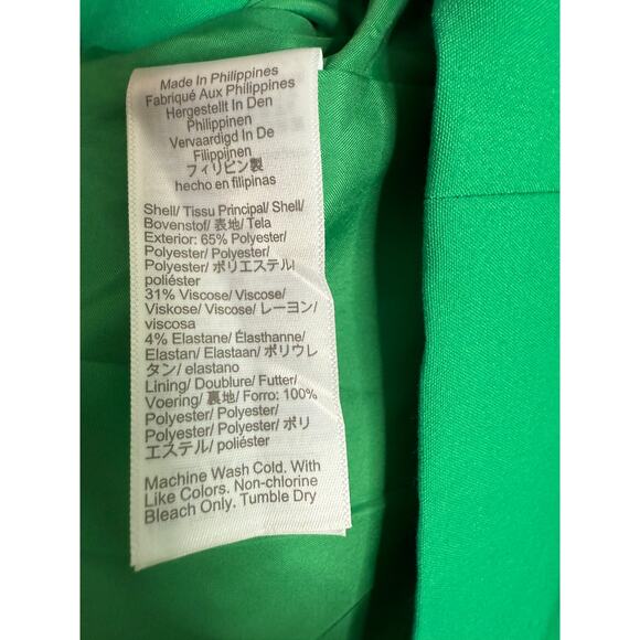 J. Crew Sleeveless Ruffle Neck Knee Length Sheath Dress 10 Modern Kelly Green - Picture 10 of 16